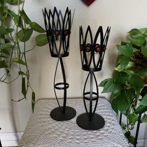 Pair of Partylite candle holders / candle sticks